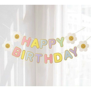 Dây Treo Sinh Nhật Happy Birthday Hoa Cúc