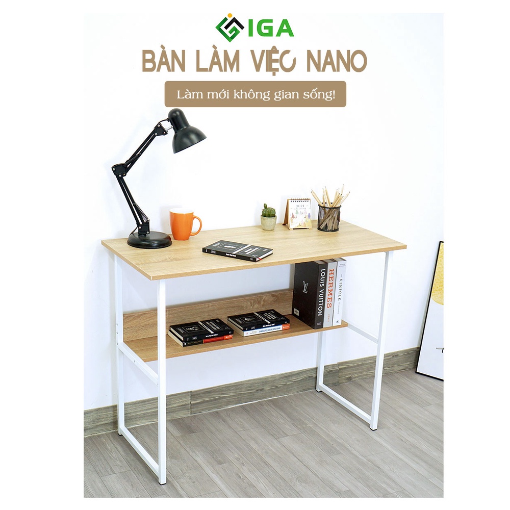 [SHIP HỎA TỐC]Bàn làm việc thông minh, bàn làm việc kèm giá sách hiện đại - GM17.11