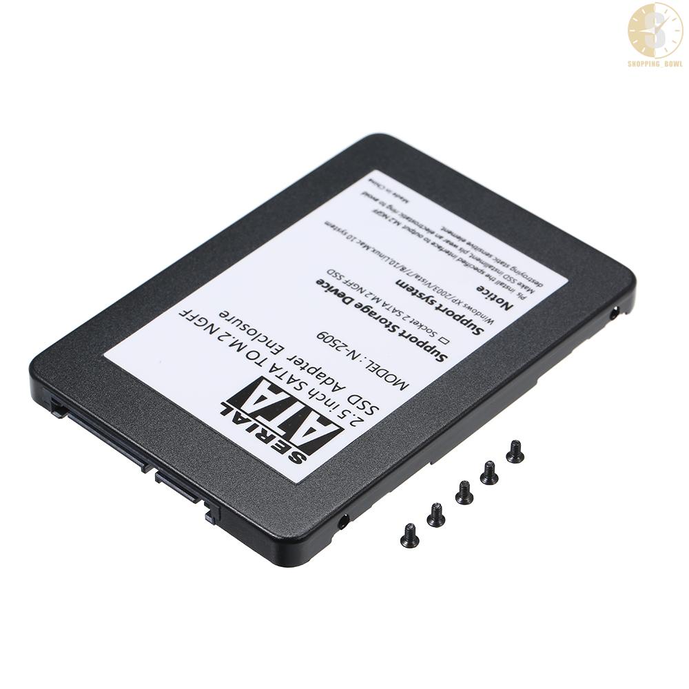 Bộ Chuyển Đổi Ssd M.2 Ngff Ssd Sang 22pin 2.5 '' 2280 Sata 7mm Màu Đen | BigBuy360 - bigbuy360.vn