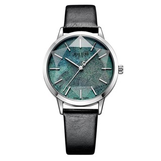 TUYỆT_ĐẸP ĐỒNG HỒ NỮ JULIUS HÀN QUỐC DÂY DA JU1223 (ĐEN)