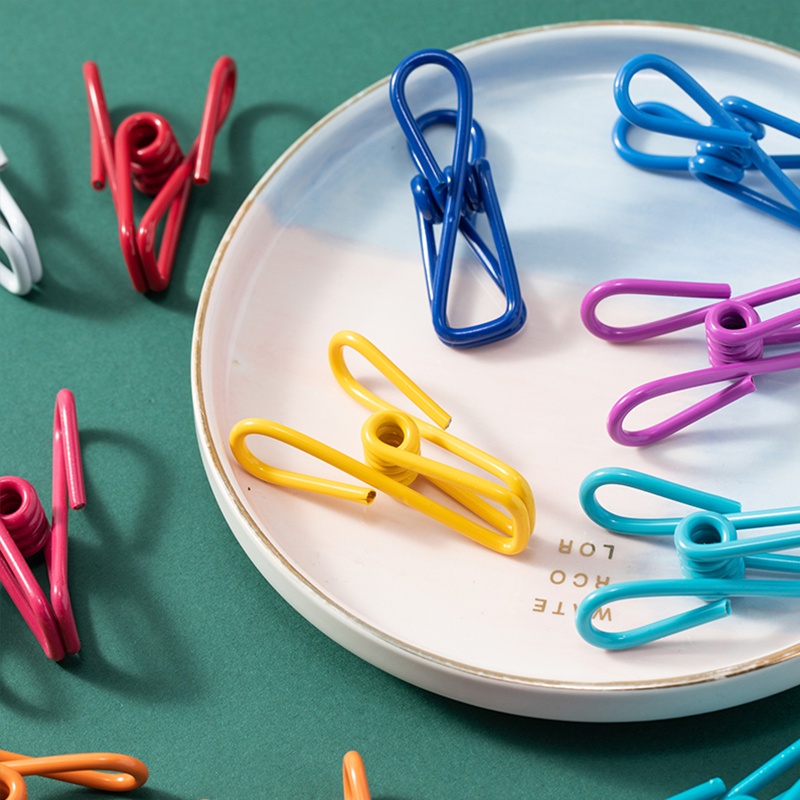 &lt;Video Review&gt; Móc Kẹp Lõi Kim Loại Giữ Giấy Ghi Chú Tài Liệu Đánh Dấu Sách Đồ Dùng Văn Phòng Treo Quần Áo U131