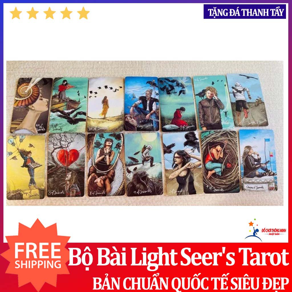 Bộ bài light seer's tarot tặng đá thanh tẩy