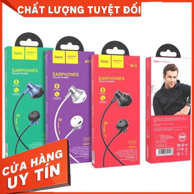 Tai Nghe Có Dây Hoco M75 Chính Hãng - Chân 3.5mm, Dây Dài 1.2M PHU KIEN 8686