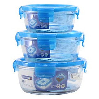 Bộ 3 hộp thủy tinh đựng thực phẩm Luminarc L2719