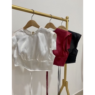 áo croptop cột dây eo