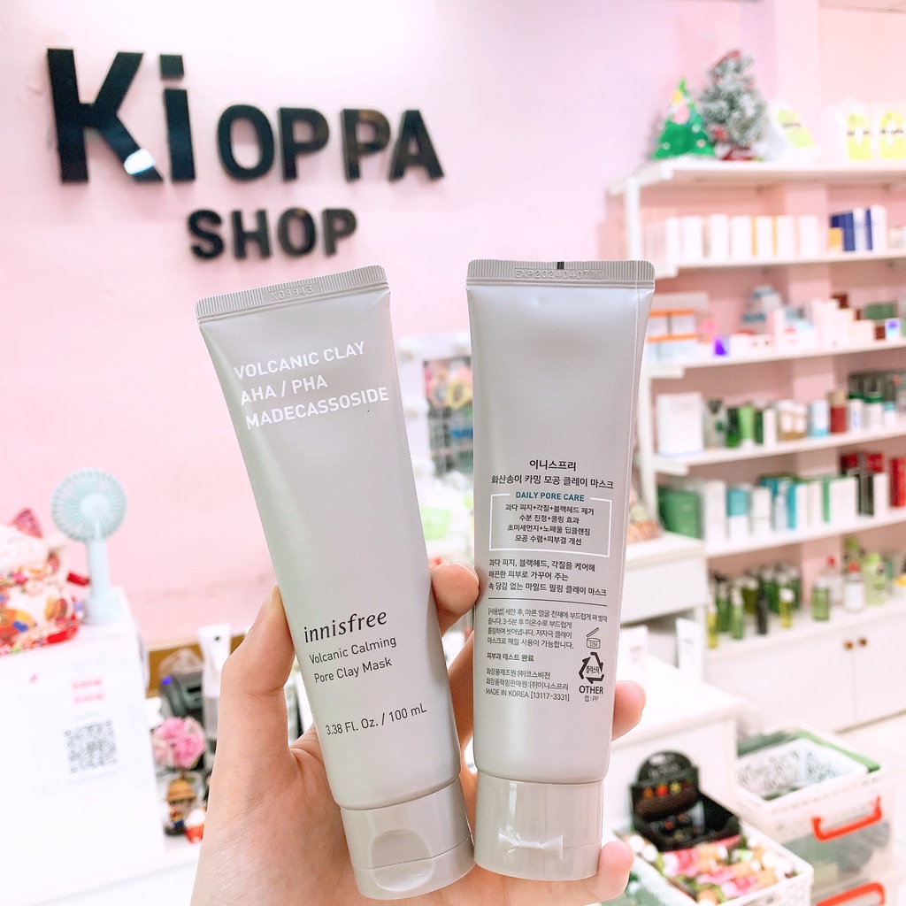 Set Mặt nạ đất sét innisfree Volcanic Calming Pore Clay Mask