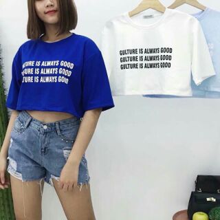 Áo croptop tay lỡ