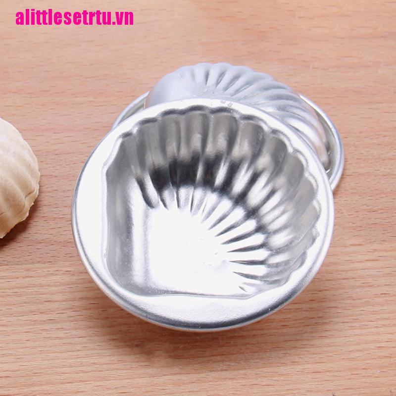 Set 5 Khuôn Làm Bánh Hình Vỏ Sò Bằng Hợp Kim Nhôm