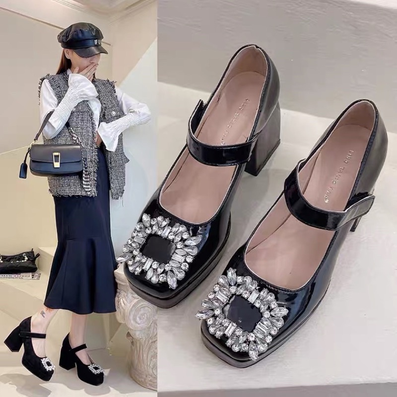 ỎRDER _ Giày lolita tiểu thư Pháp đế trụ 9cm