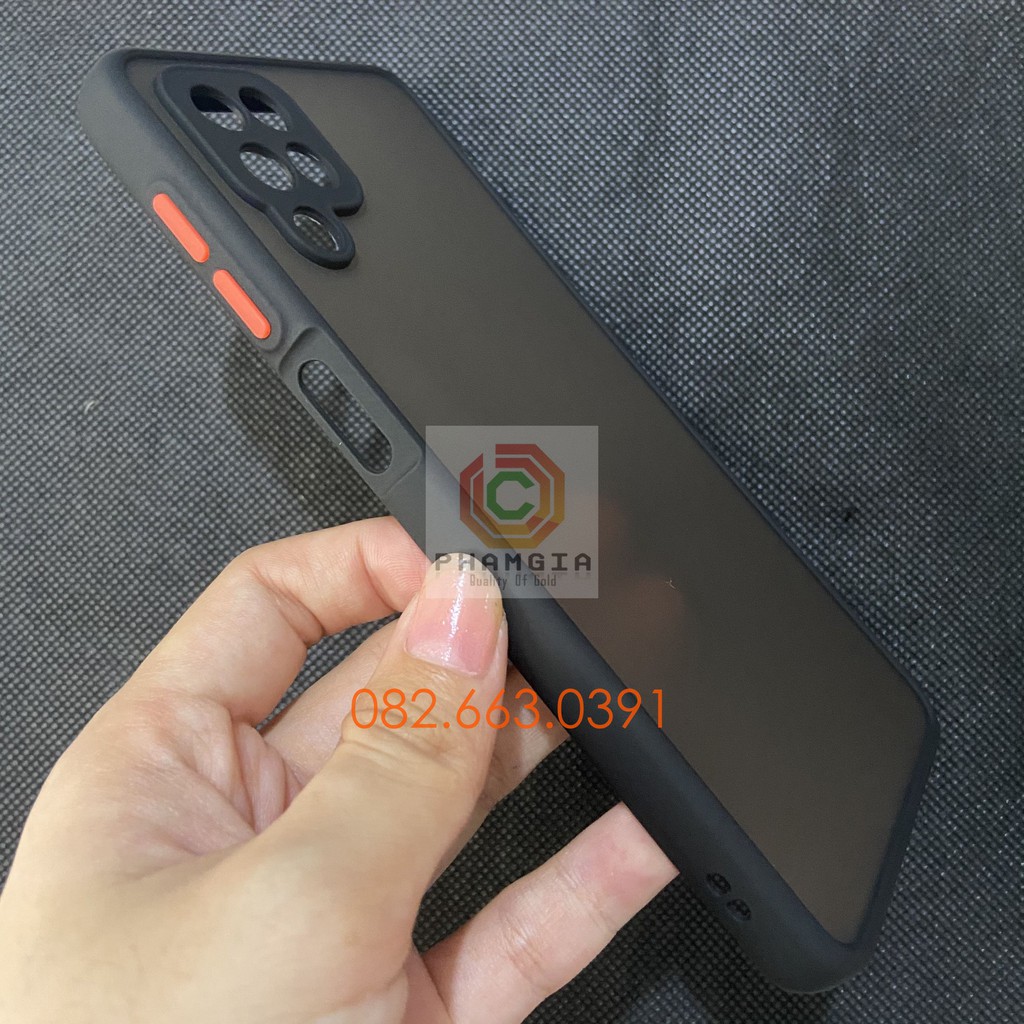 Ốp lưng Samsung A12 - M12 nhám mờ, chống ố viền màu và có lỗ bảo vệ cam