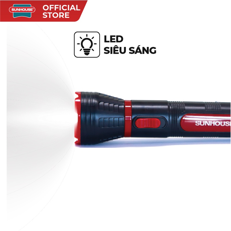 Đèn pin tay cầm SUNHOUSE – cỡ trung SHE-4131