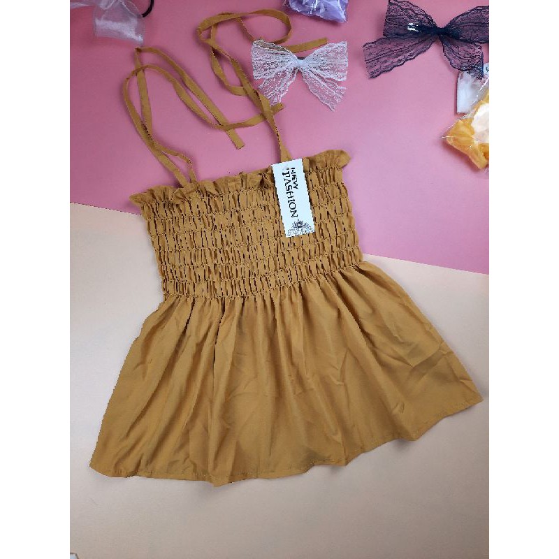 Áo babydoll 2 dây chất voan | BigBuy360 - bigbuy360.vn