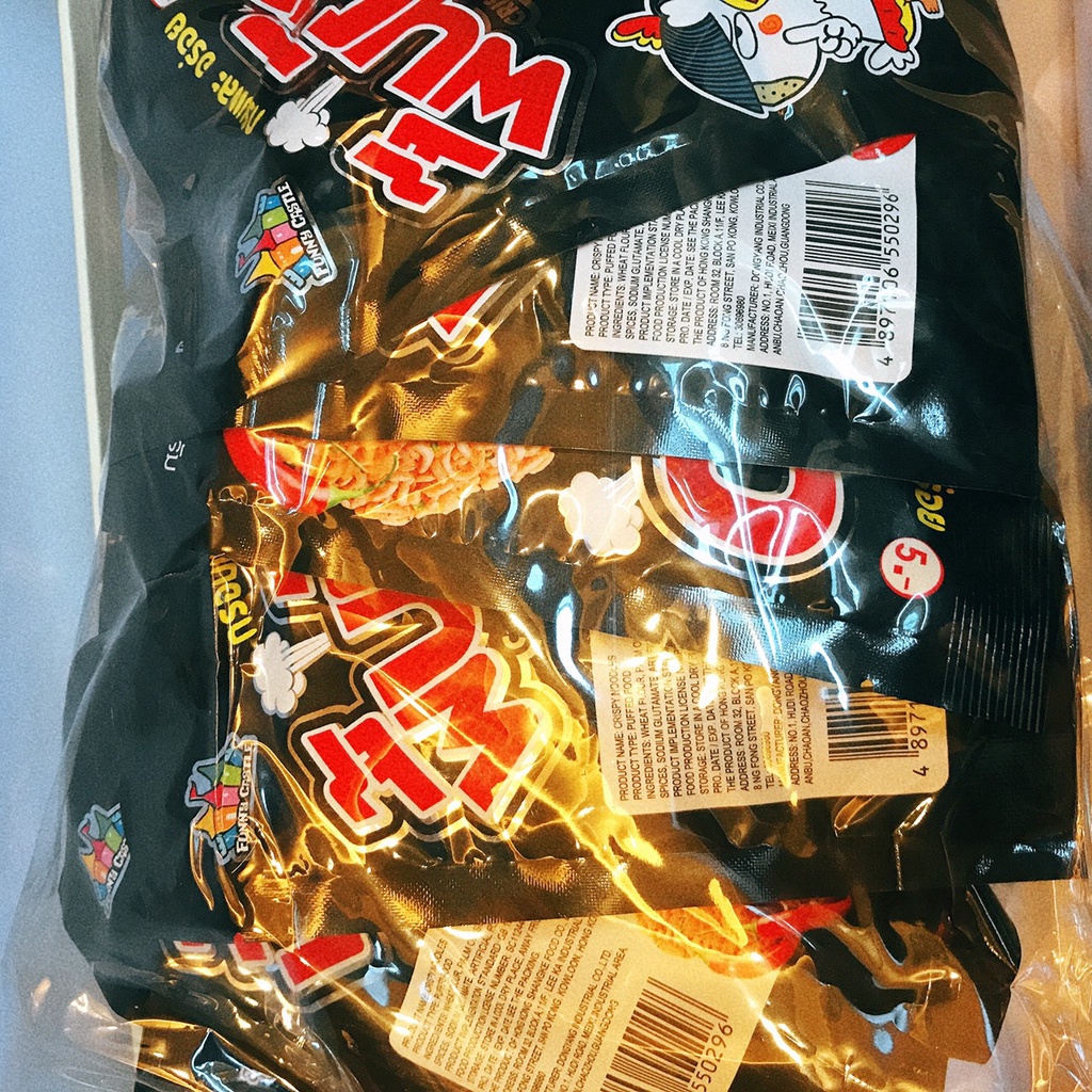 Combo 12 Gói Snack Mì Gói Viên Vị Gà Cay Thái Lan (Mì Ăn Liền)