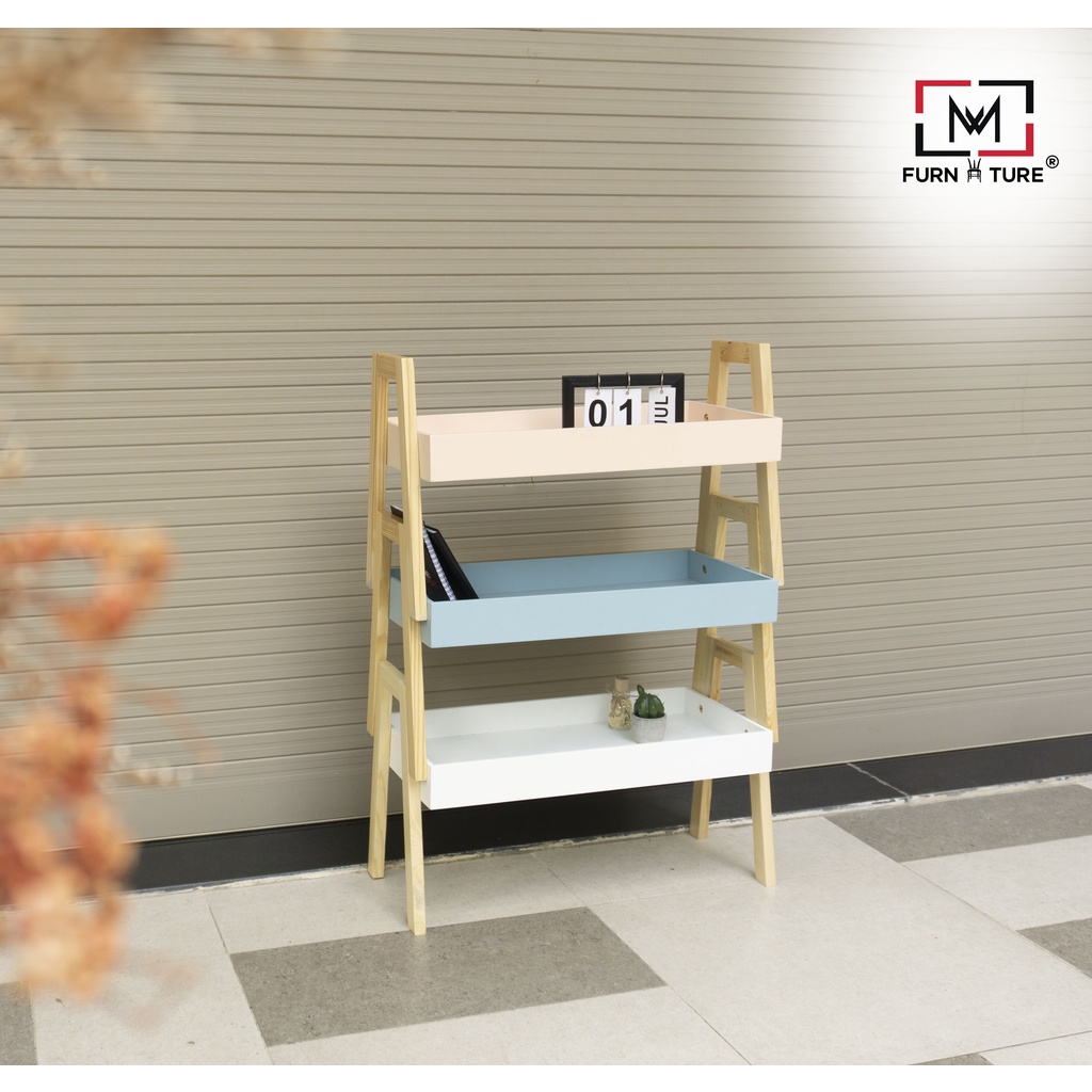 Combo 3 kệ gỗ trang trí đa năng hàn quốc thương hiệu MW FURNITURE - Nội thất căn hộ