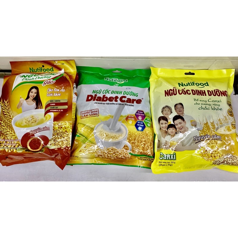 Ngũ cốc dinh dưỡng Nutifood Canxi - Gấc - Không đường