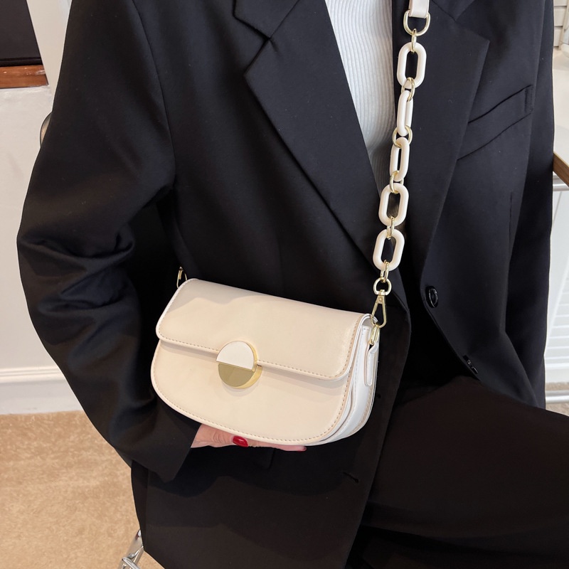 IELGY Túi Đeo Vai Có Dây Đeo Sợi Xích Phong Cách Phương Tây Thời Trang Cho Nữ