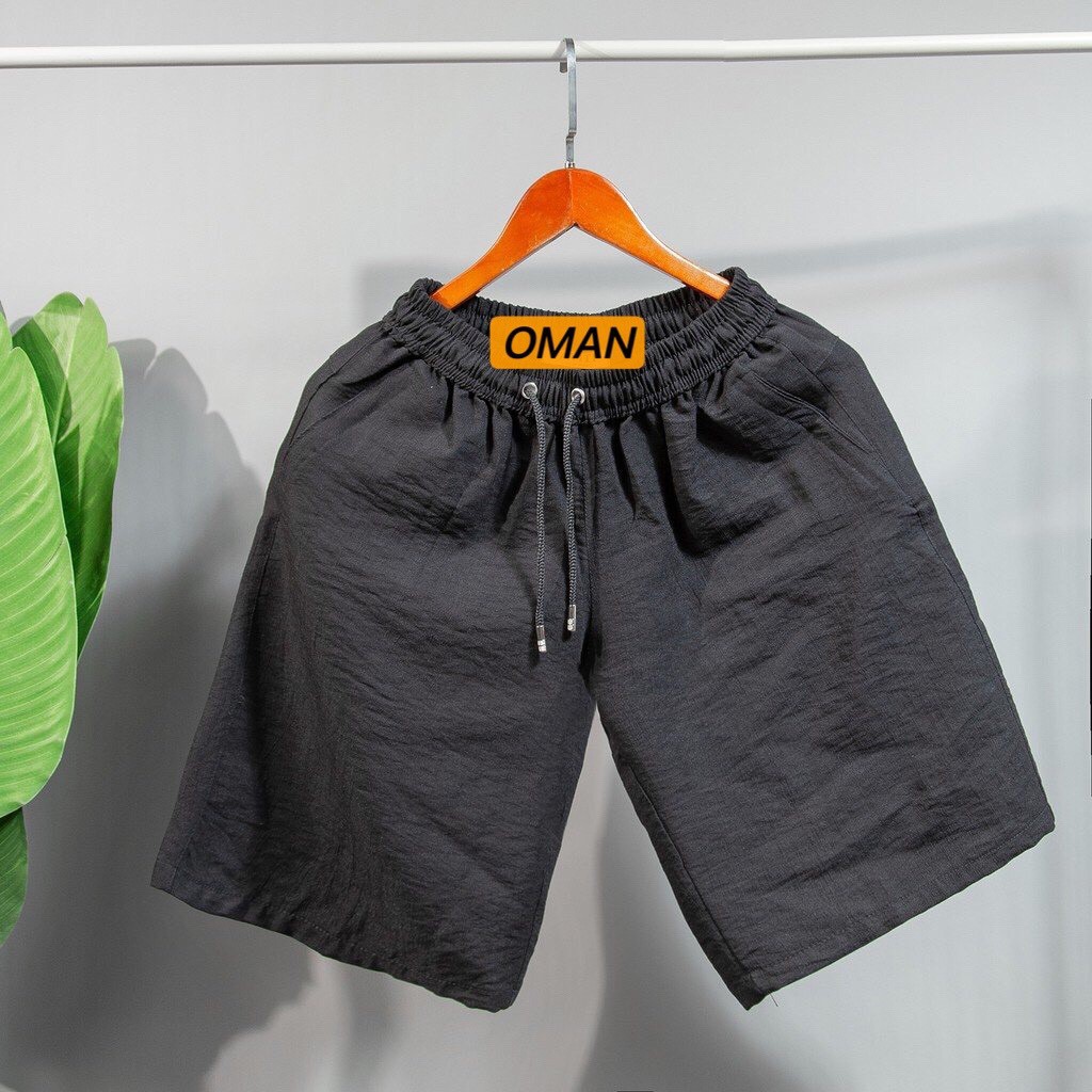 Quần Short nam vải đũi cao cấp, quần lửng mặc hè, thể thao thời trang - OMAN | BigBuy360 - bigbuy360.vn