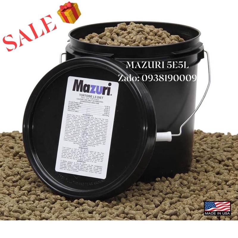 MAZURI 5E5L  GIÁ RẼ NHẤT NÈ. THỨC ĂN CHO RÙA CẠN Sulcata ... + BÒ SÁT.