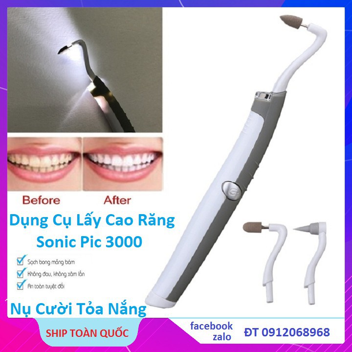 Dụng Cụ Lấy Cao Răng, Lấy Cao Răng Tại Nhà Sonic Pic 3000 Vệ Sinh Răng Miệng An Toàn tuyệt Đối