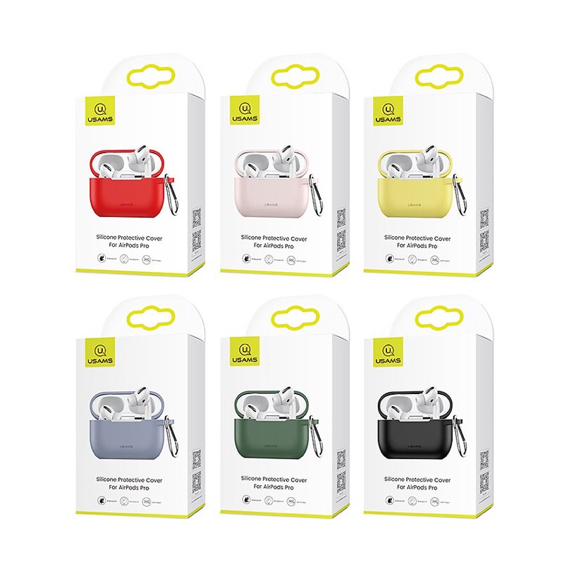 [Usams] Bao case chống sốc silicone cho tai nghe Apple Airpods Pro Usams BH568 (siêu mỏng 0.2mm)