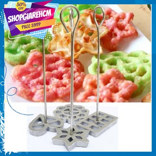Bộ 4 Khuôn Bánh Nhúng Bằng Gang
