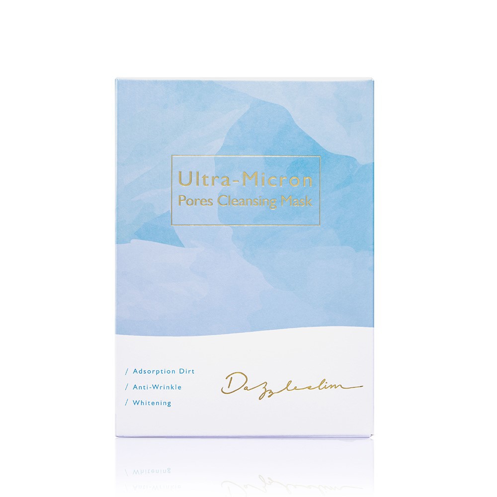 Dazzleslim - Mặt nạ làm sạch se khít lỗ chân lông (Xanh) (Hộp/4 miếng)