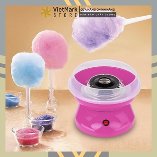 [ Miễn Phí Vận Chuyển ] Máy làm kẹo bông gòn mini Cotton candy maker + Tặng 1 muỗng + 10 que quấn kem