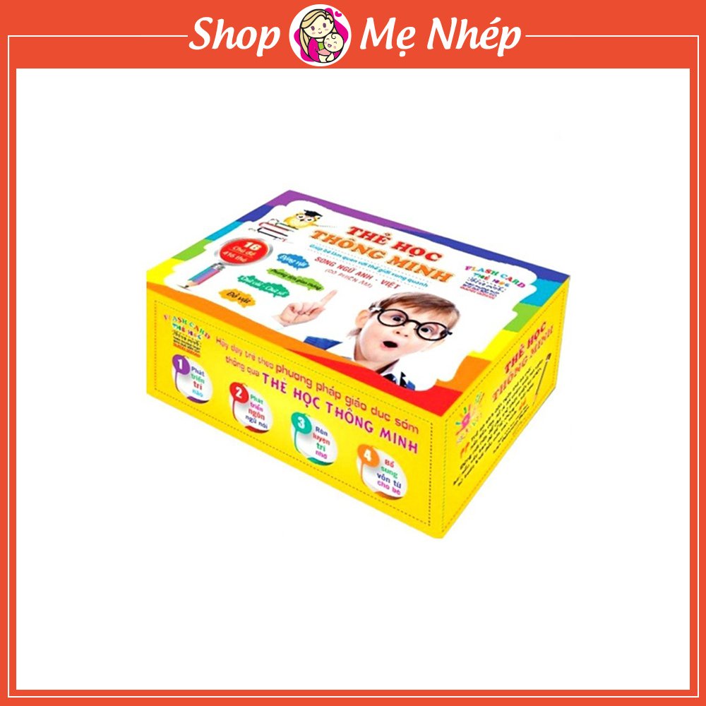 Bộ Thẻ Học Thông Minh 16 Chủ Đề Tiếng Anh, Tiếng Việt Giúp Bé Vừa Chơi Vừa Học