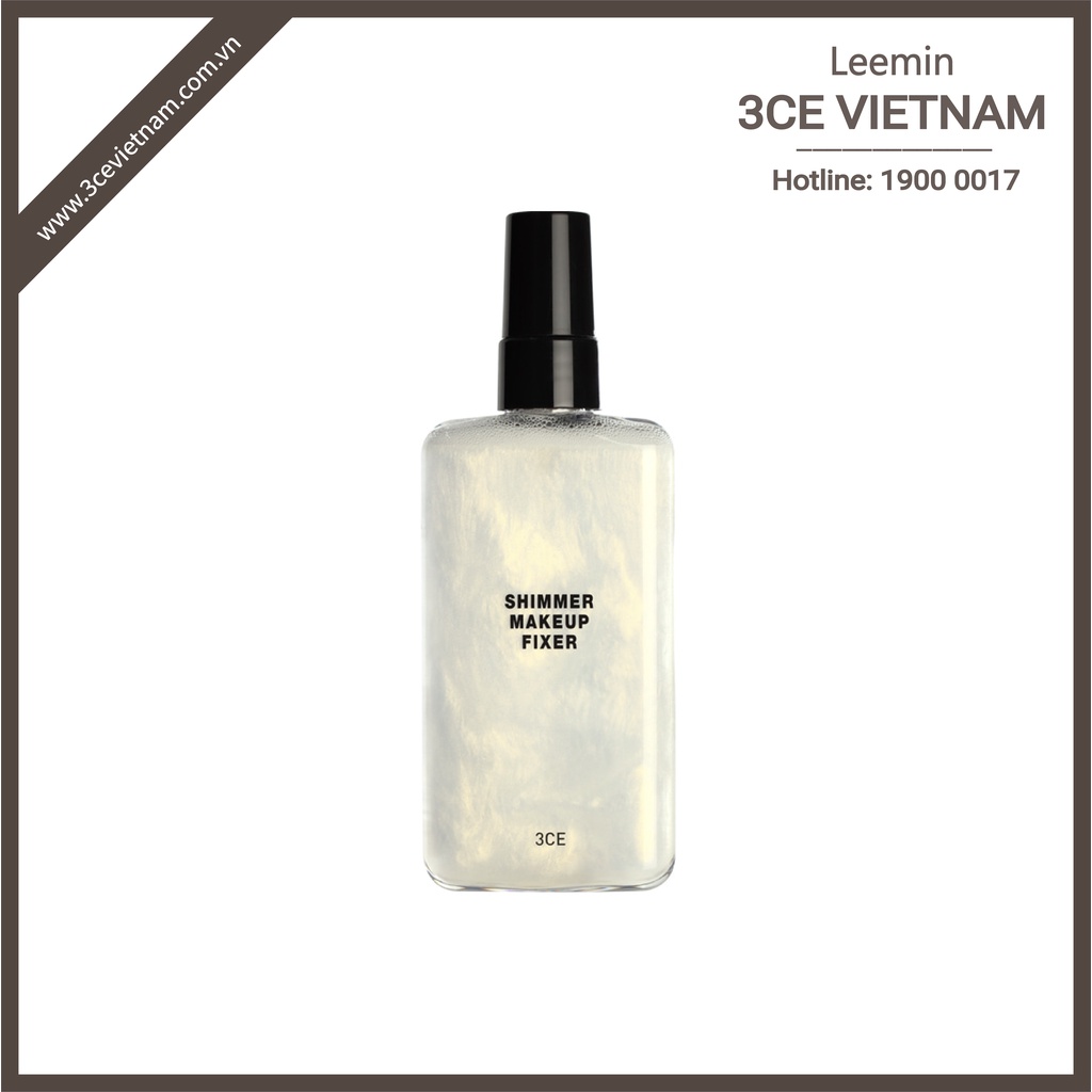 Xịt cố định trang điểm 3CE SHIMMER MAKEUP FIXER - 3CE VietNam Leemin