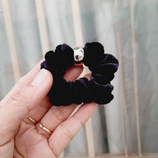 Dây cột tóc nhung 1 hạt tròn (Cỡ 5 cm)