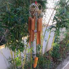 Chuông Gió tre Quả Cầu Mây Lớn