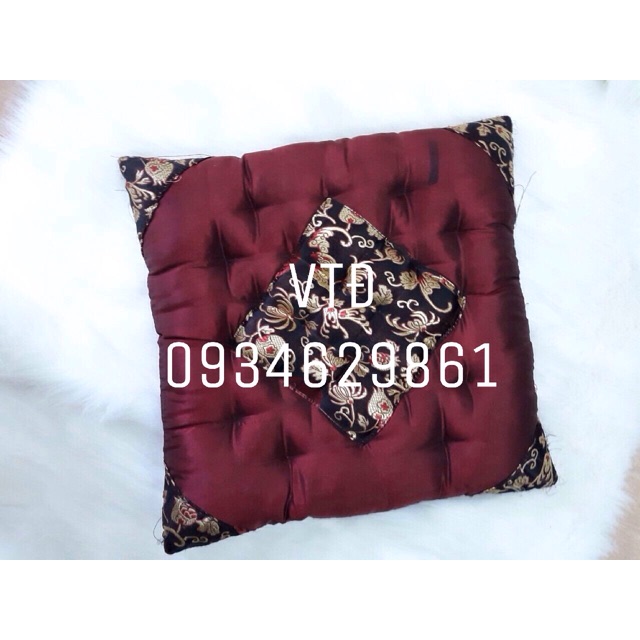 Đệm ngồi bệt gấm lụa 40x40