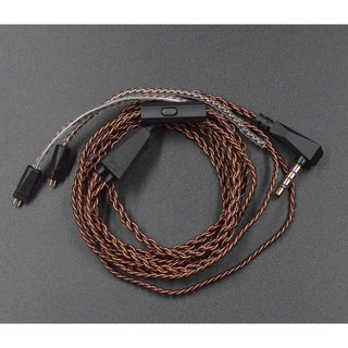 Dây cáp nâng cấp, thay thế 2 Pin 0.75mm dành cho KZ ZS3 ZS5 ZS6 ZS7 - Đầu Thẳng