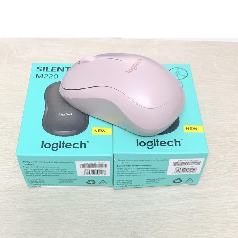 Chuột Không Dây Logitech M220 Không Tiếng Động- Có Công Tắc On/Off  - Độ Nhạy Cao - Bảo Hành 12 Tháng