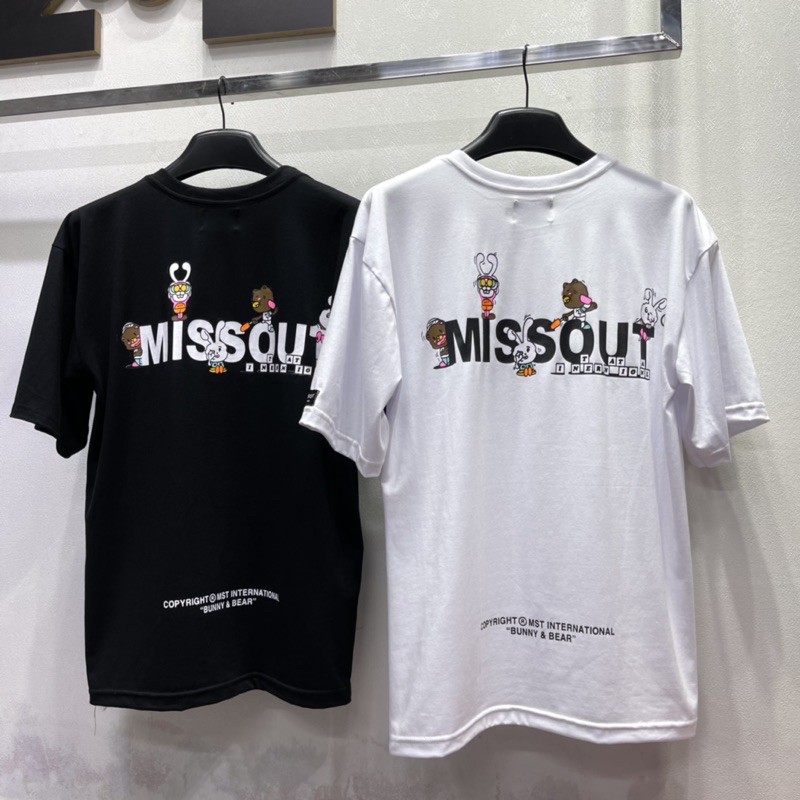 [Mã SKAMSALE07 giảm 10% TỐI ĐA 100K đơn150K] Áo Thun Missout BUNNY&BEAR TEE 4 màu nam nữ Full Tag tay cổ | BigBuy360 - bigbuy360.vn