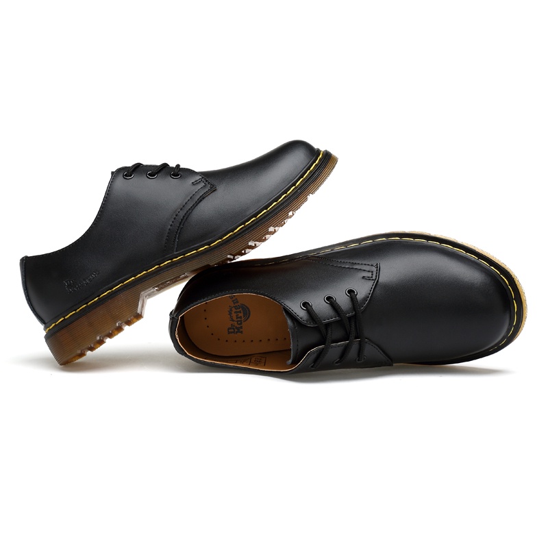 Giày martin Dr. Martens Air Wair 1461 bằng da thật sành điệu cá tính cho cặp đôi