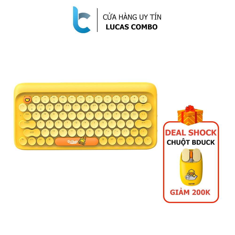 [Mã SKAMSALE03 giảm 10% đơn 200k] Bàn Phím Cơ Bluetooth Lofree Bduck (Limited Edition)