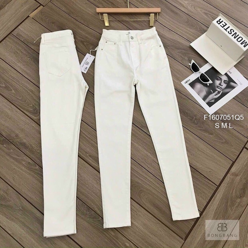 Quần jean trắng ôm sát body s TT1607