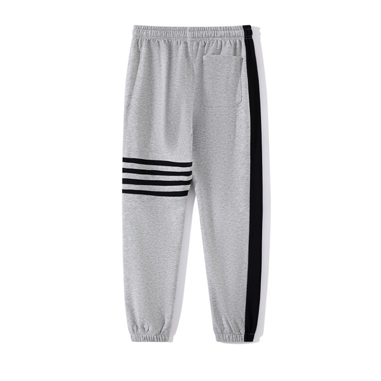 Quần jogger Thể Thao Kẻ Sọc seluar track lelaki Cổ Điển Thêu LOGO Giản Dị Dành Cho Bạn Nam