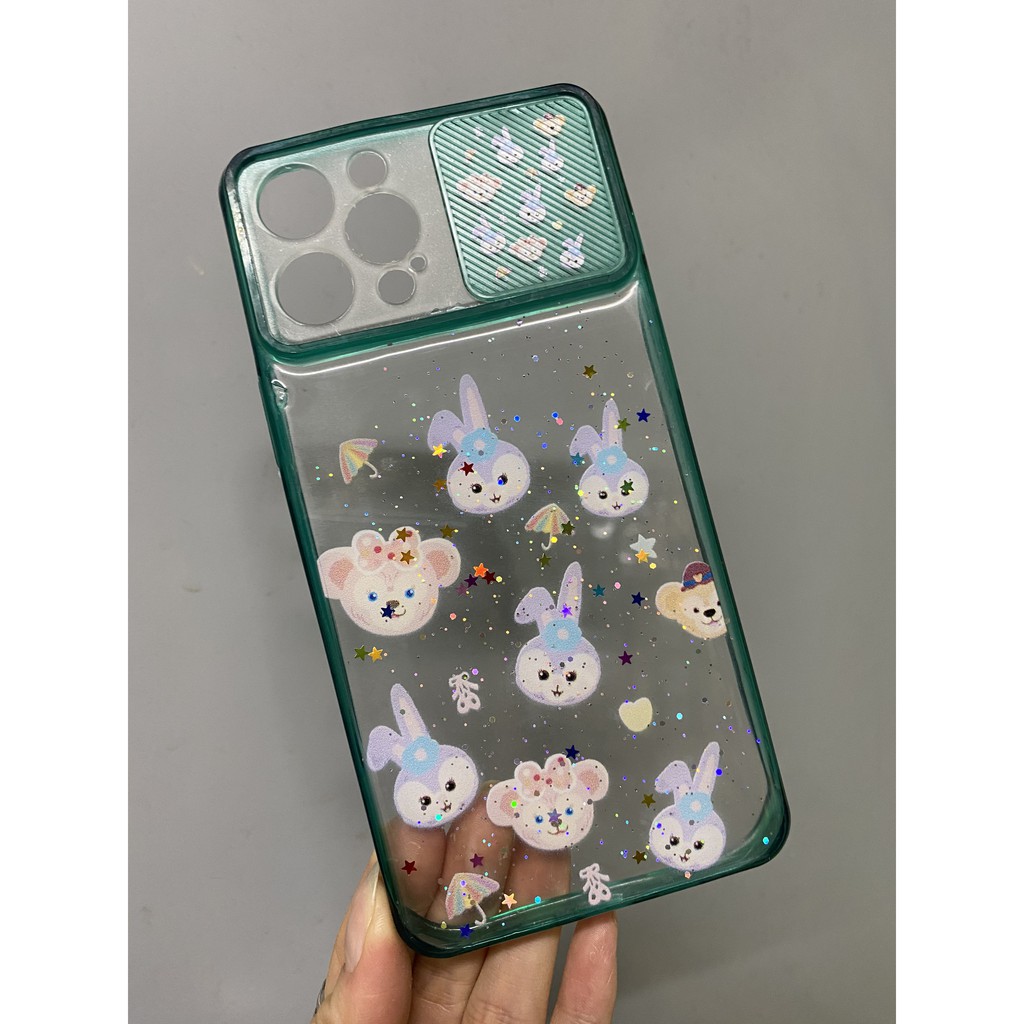 XẢ KHOỐp lưng IPHONE X XS 12 PRO 6.1 trượt bảo vệ camera in hình CUTE