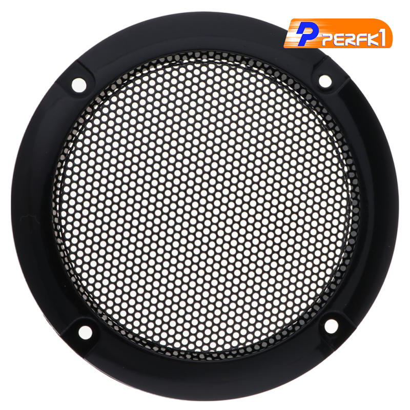 Hot-3 inch Audio Speaker Cover Decorative Circle Metal Mesh Grille gold