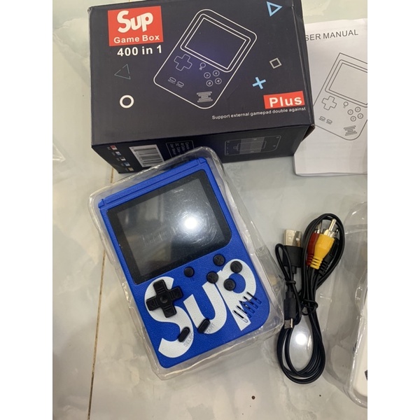 MÁY CHƠI GAME 4 NÚT CẦM TAY SUP GAME BOX 400 IN 1 PLUS