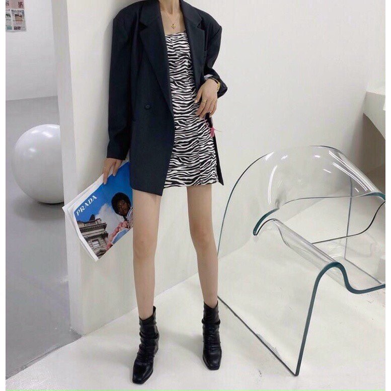 Bốt - Boots thời trang cao gót vuông, Nhăn da lì