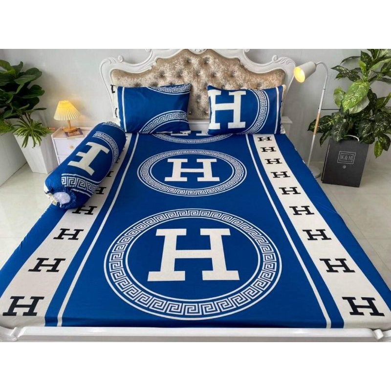 Bộ Drap thun Hàn Quốc 4 món 4 màu