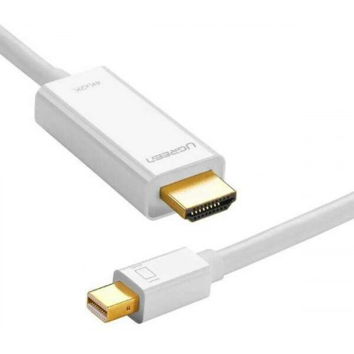 Cáp Mini DisplayPort (Thunderbolt) to HDMI Dài 1.5M Ugreen 20849 (Màu Trắng) - Hàng Chính Hãng