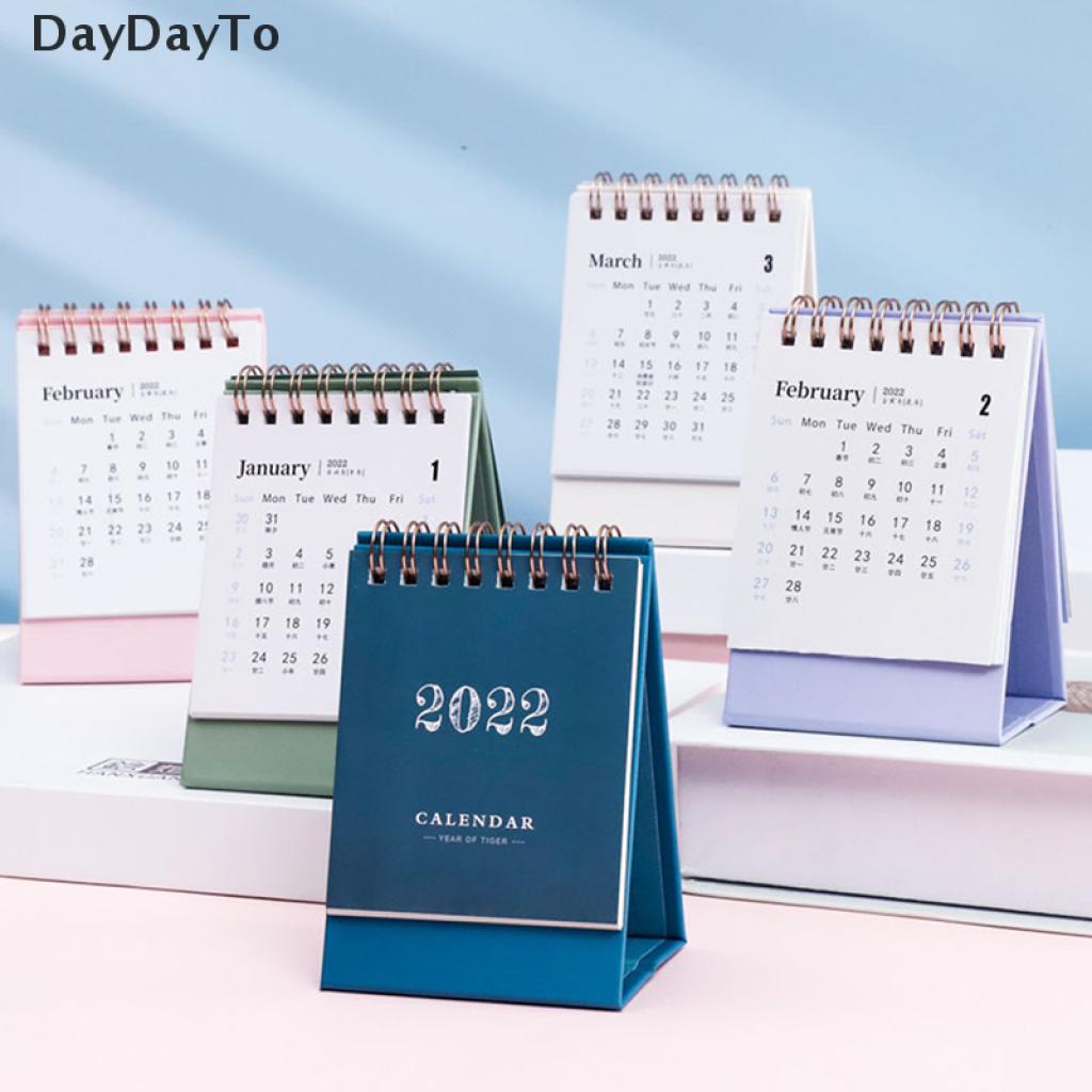 Lịch Để Bàn Daydoyto 2022 Hai Màu Trắng Đen Xám