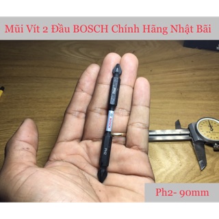 Mũi vít bosch chính hãng đuôi ngắn ph2-90mm