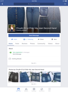 Chân váy jean 254