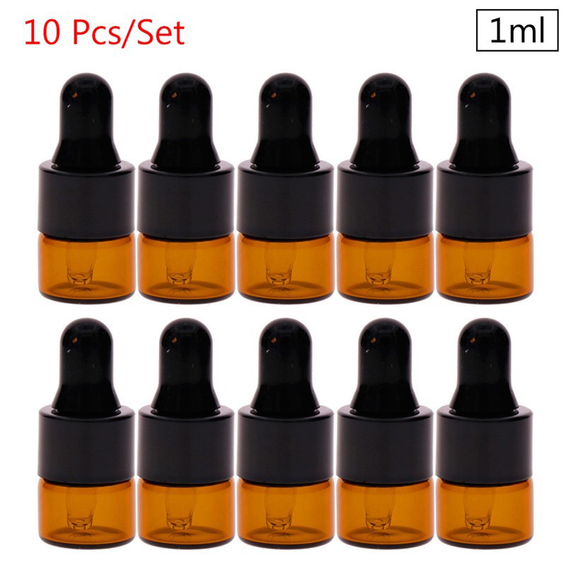 Bộ 10 lọ thuỷ tinh nhỏ chiết tinh dầu chuyên dụng