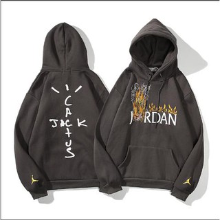Áo Nỉ Chất Liệu Cotton Thêu Trang Trí Hiệu Travis Scott